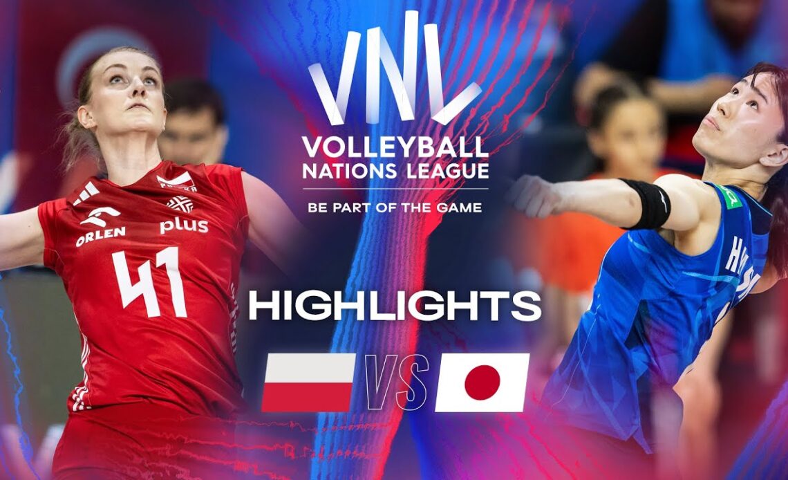 🇵🇱 POL vs. 🇯🇵JPN - Highlights | Week 1 | Women's VNL 2024