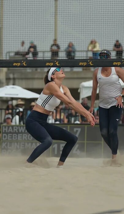 QUARTERFINALS BOUND! Kylie DeBerg, Hailey Harward Marching on | AVP Huntington Beach