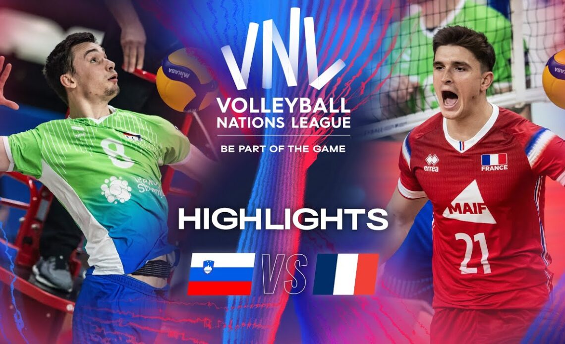 🇸🇮 SLO vs. 🇫🇷 FRA - Highlights | Week 1 | Men's VNL 2024