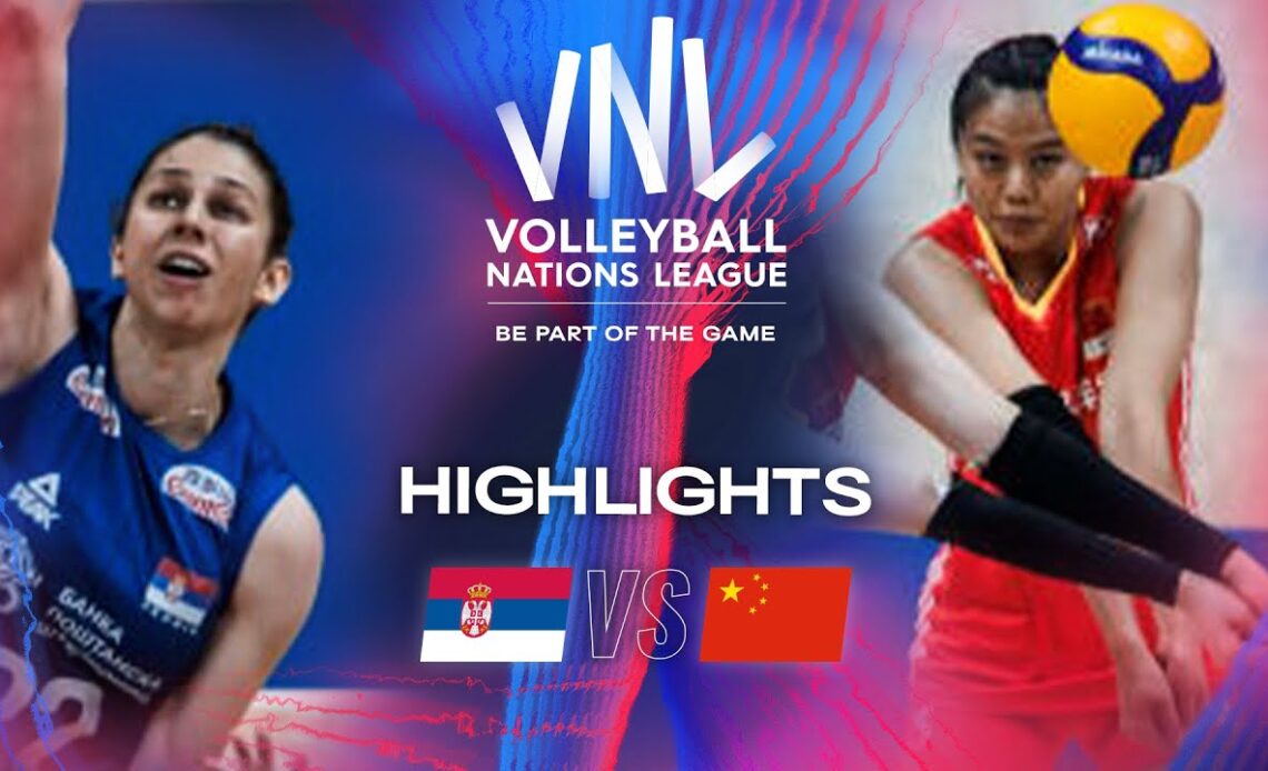 🇷🇸SRB vs. 🇨🇳CHN - Highlights | Week 1 | Women's VNL 2024