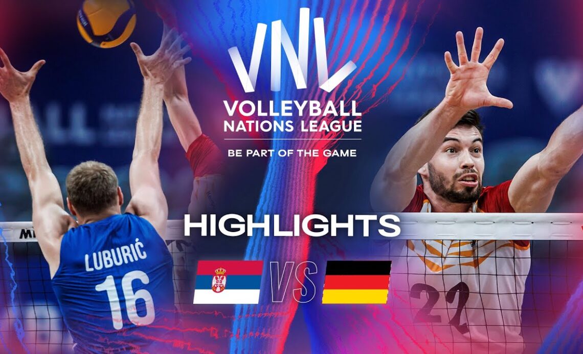 🇷🇸 SRB vs. 🇩🇪 GER - Highlights | Week 1 | Men's VNL 2024