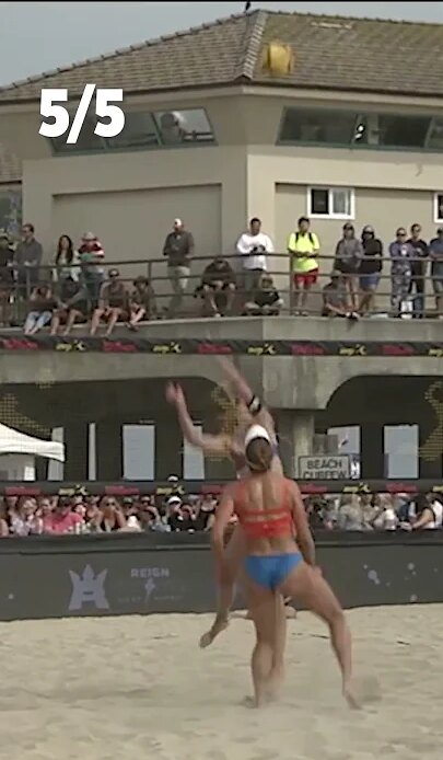 Sara Hughes goes 10 for 12 in the FINALS?! AVP Huntington Beach Open