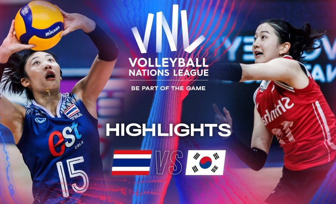 🇹🇭 THA vs. 🇰🇷 KOR - Highlights | Week 1 | Women's VNL 2024