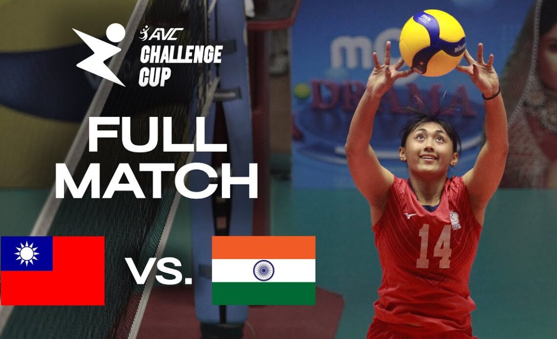 🇹🇼 TPE vs. 🇮🇳 IND - AVC Challenge Cup 2024 | Pool Play