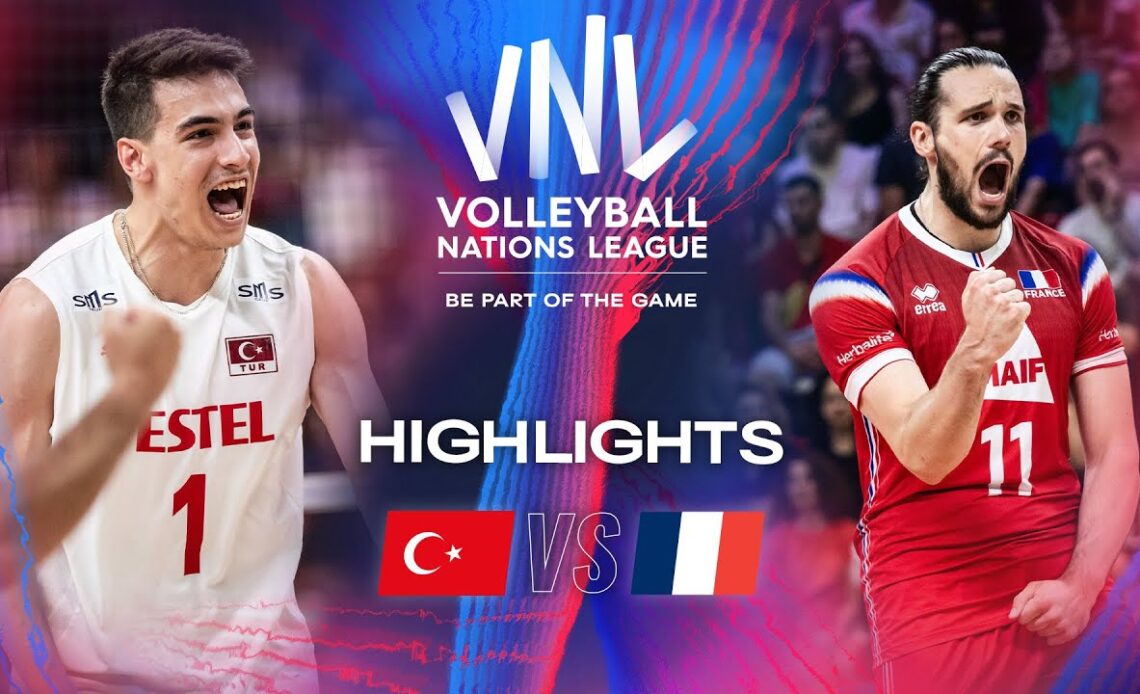 🇹🇷 TUR vs. 🇫🇷 FRA - Highlights | Week 1 | Men's VNL 2024
