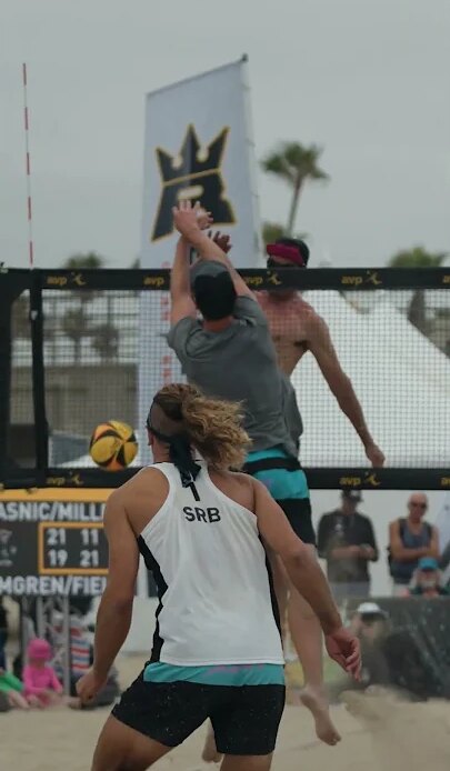 Troy Field Straight Down Spike | AVP Huntington Beach