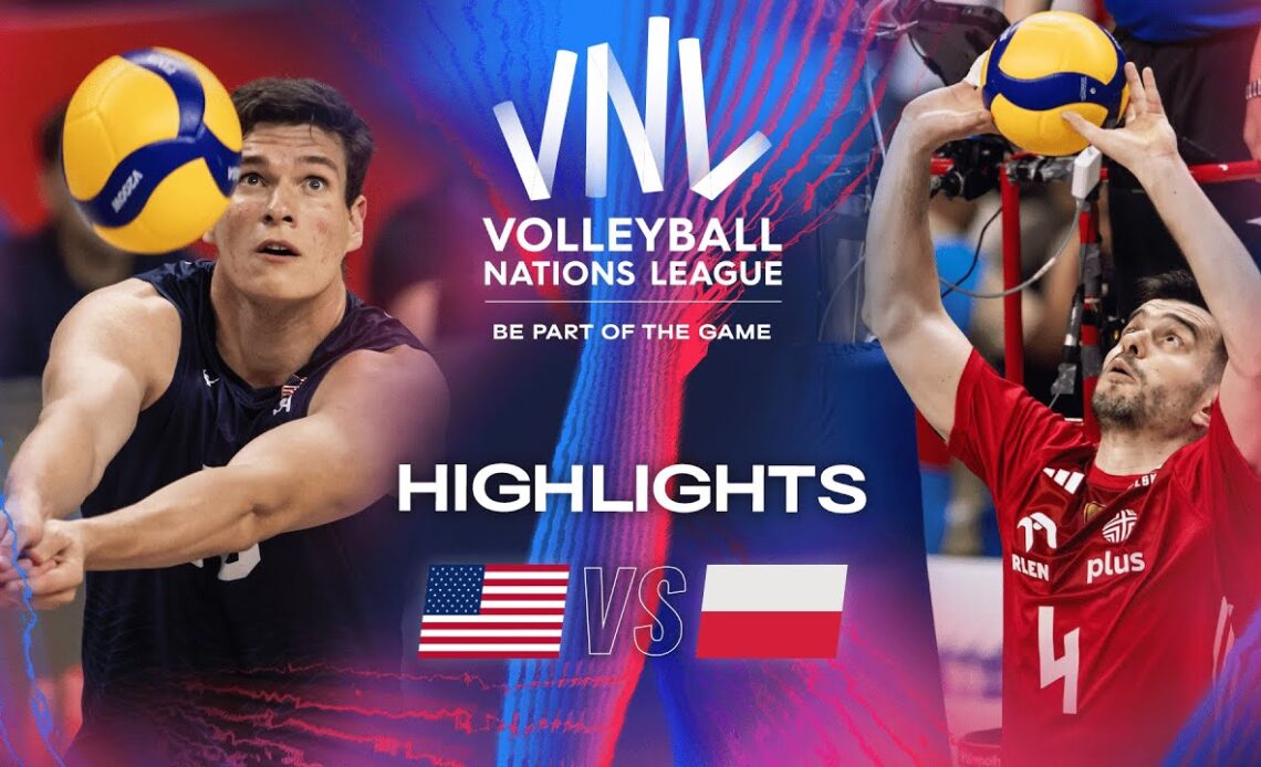 🇺🇸 USA vs. 🇵🇱 POL - Highlights | Week 1 | Men's VNL 2024