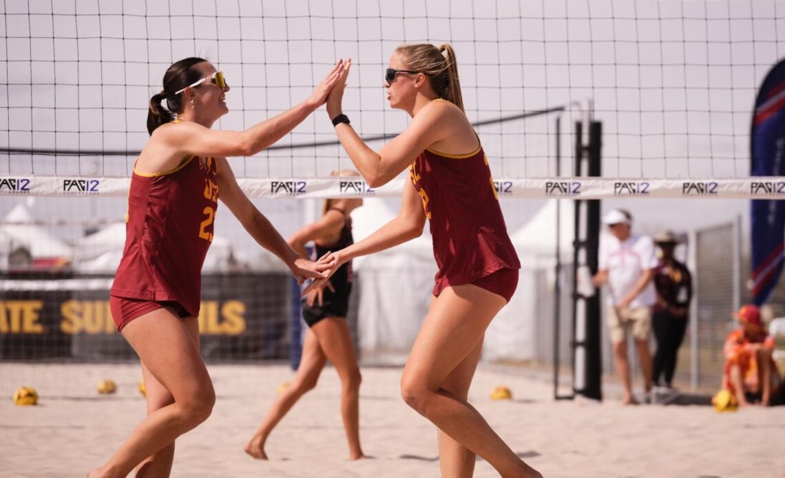 USC Beach Volleyball's Kraft and Maple Earn AVCA All-America First-Team Laurels