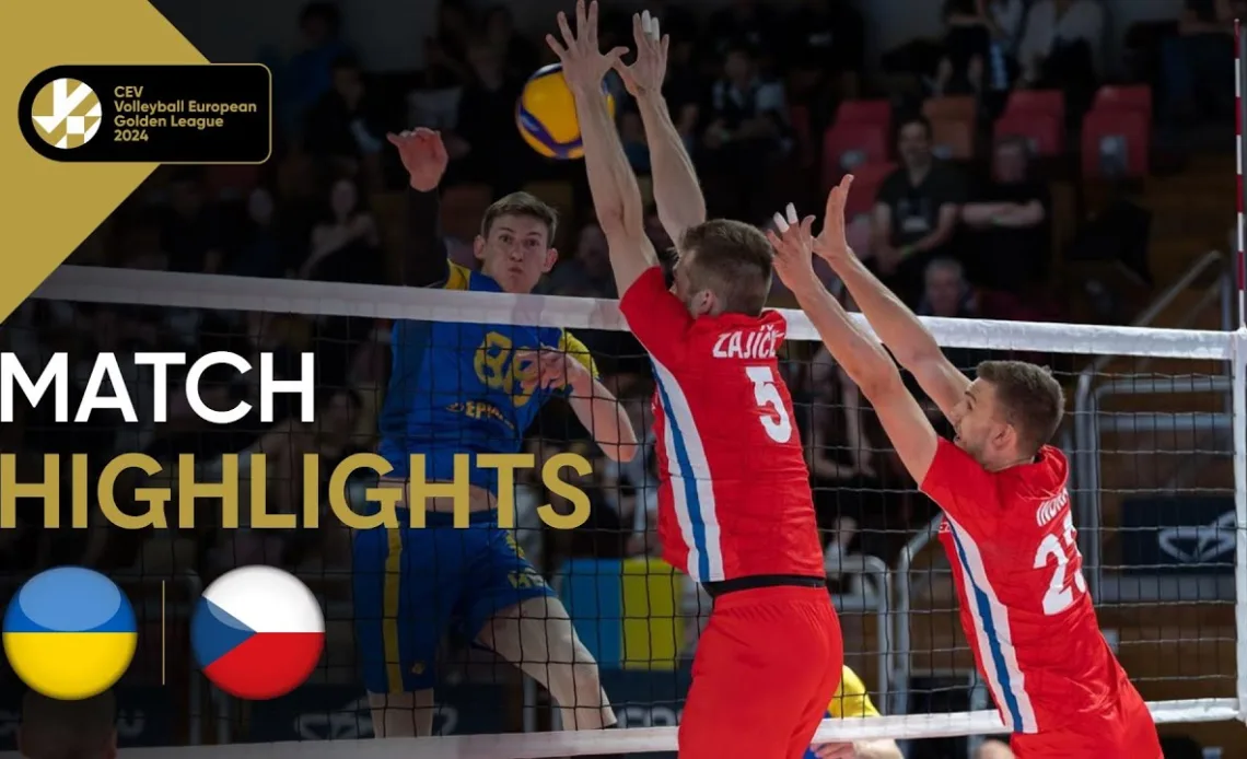 Ukraine vs. Czechia - Match Highlights I European Golden League Men 2024