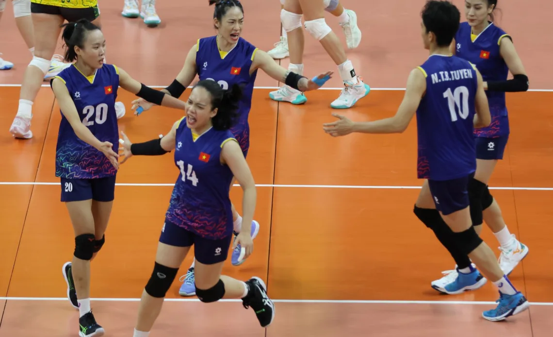 WorldofVolley ::  AVC CC W: Vietnam and Kazakhstan Secure Finals Spots in 2024 AVC Challenge Cup