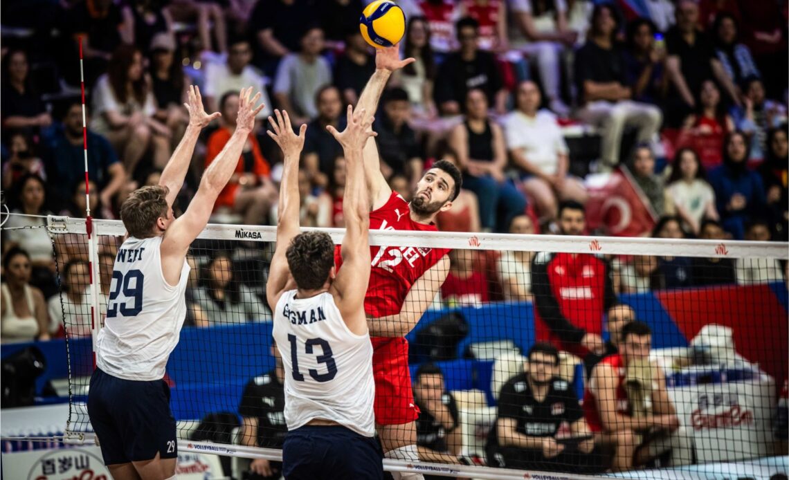 WorldofVolley :: VNL M: USA Clinches First Victory in VNL 2024 with Jake Hanes' Stellar Performance