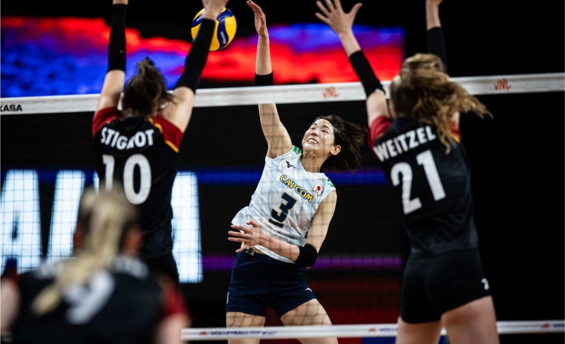 WorldofVolley :: VNL W: Japan Shuts Out Germany, Stays Undefeated