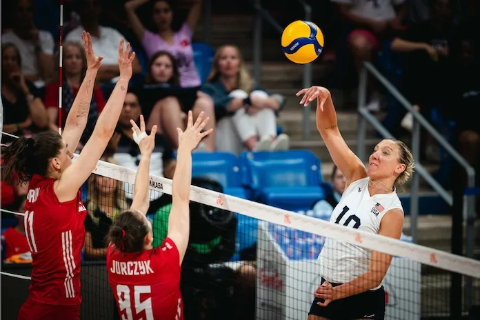 "Frustrating loss" for USA women to Poland in Volleyball Nations League