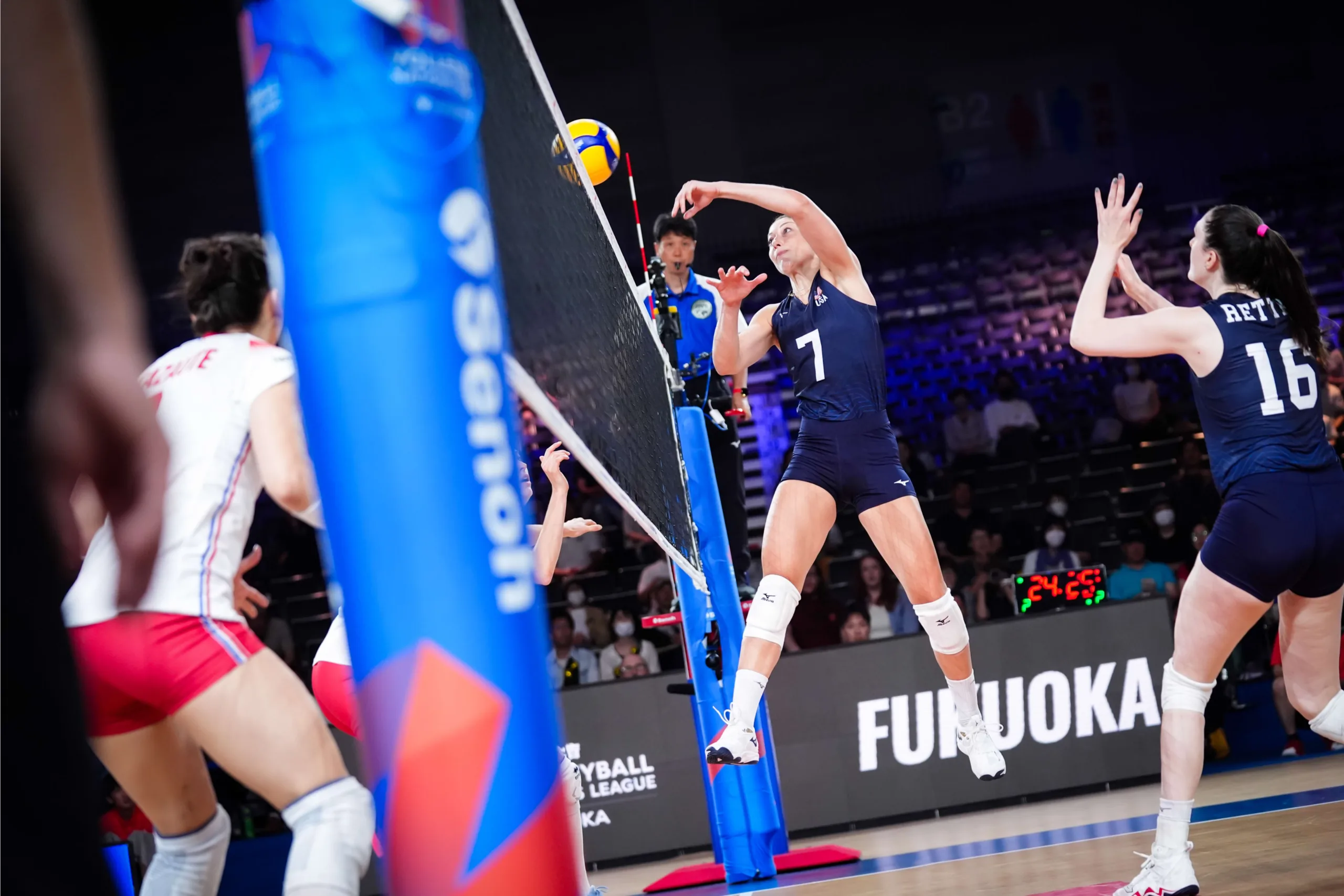 USA women get VNL sweep of France, play Netherlands on Wednesday