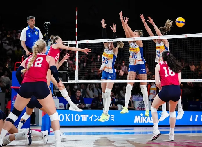 USA women sweep Netherlands, face Italy in Volleyball Nations League