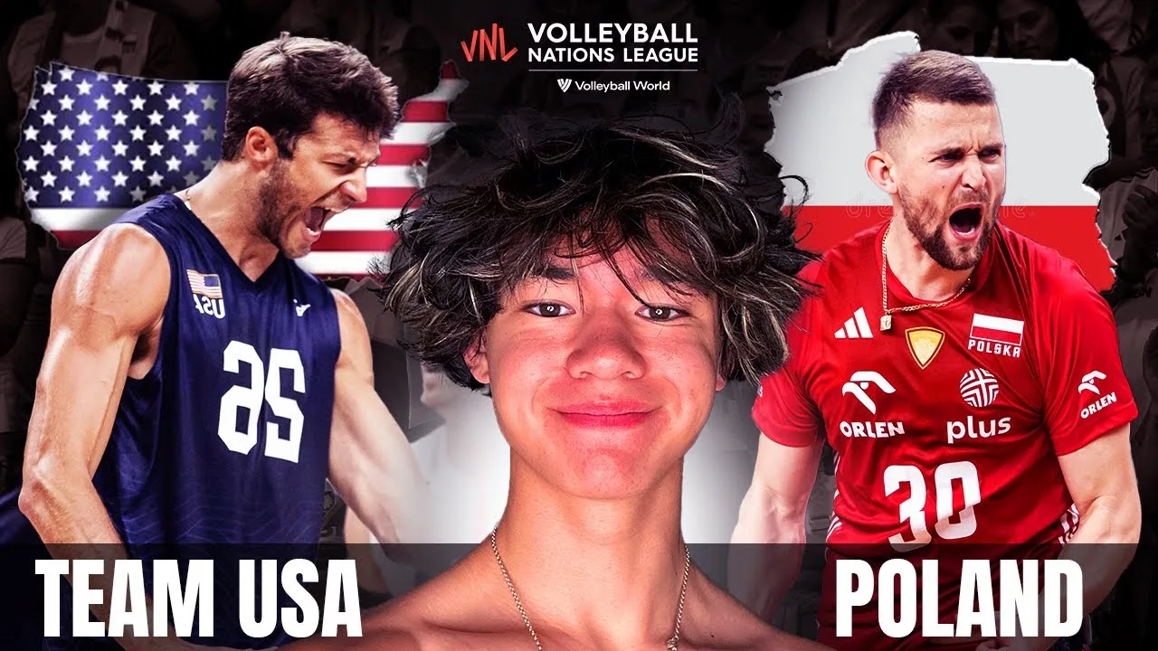 @pmevolleyball reacts to BEST VOLLEYBALL PLAYS from Team 🇺🇸 USA vs. 🇵🇱 POLAND