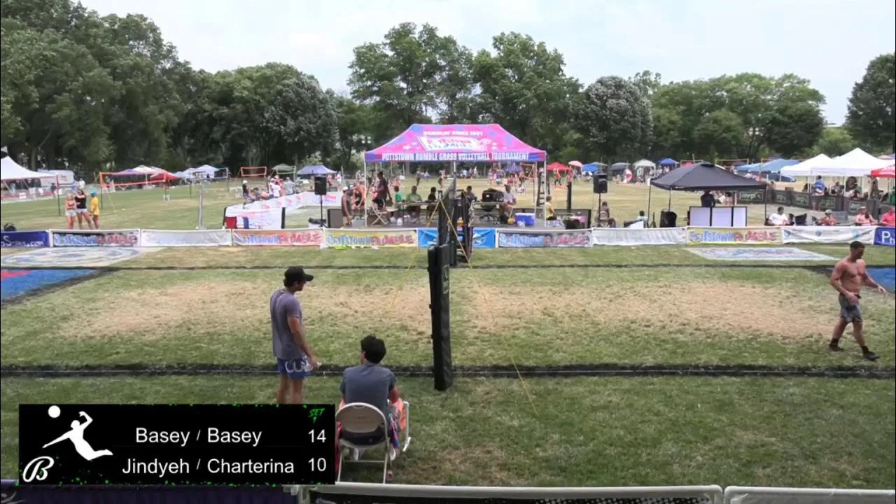 AVP Grass | The Pottstown Rumble | Men's Rd. of 16 | Charterina / Jindyeh vs. Basey / Basey