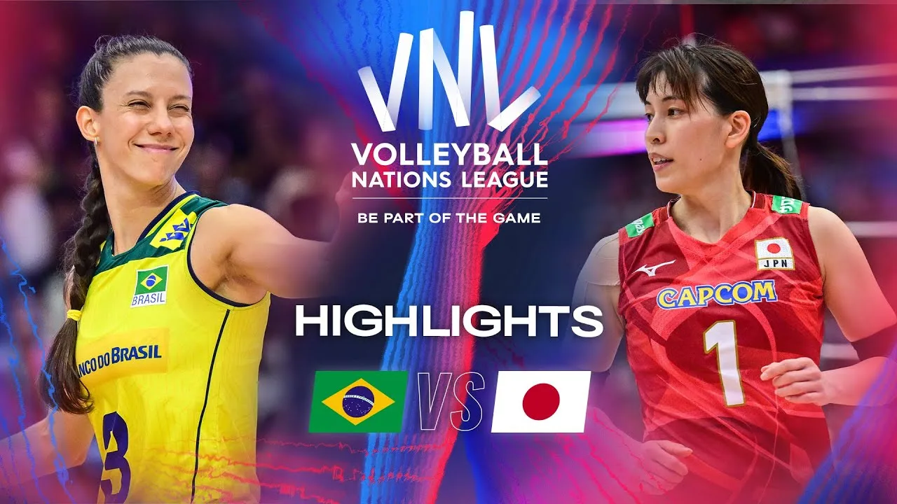 🇧🇷 BRA vs. 🇯🇵 JPN - Semi Finals | Highlights | Women's VNL 2024