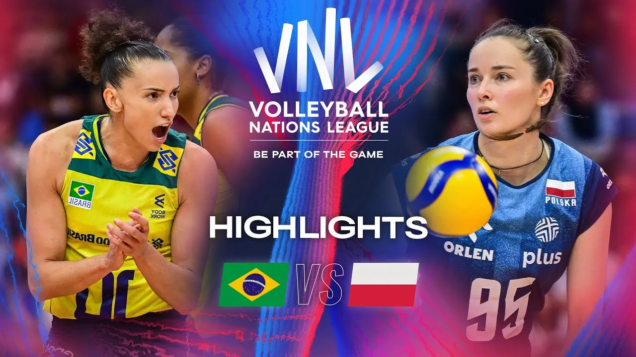 🇧🇷 BRA vs. 🇵🇱 POL - Bronze Match | Highlights | Women's VNL 2024