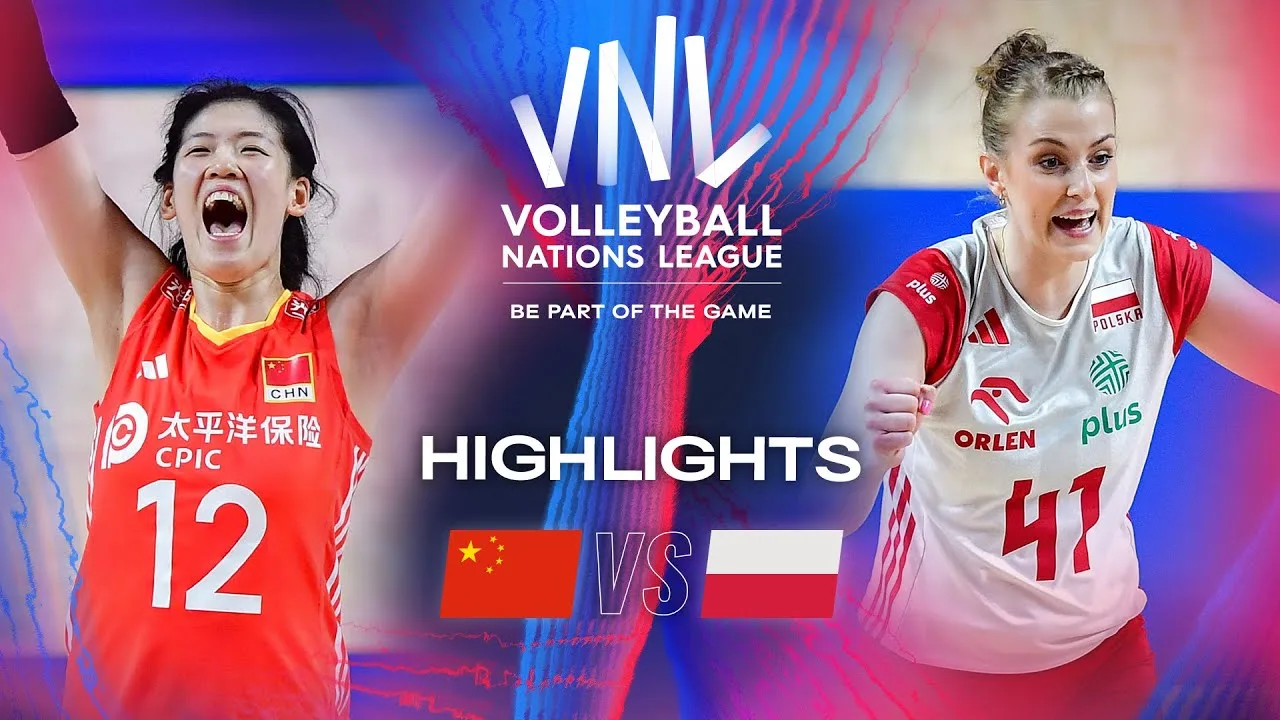 🇨🇳 CHN vs. 🇵🇱 POL - Highlights | Week 3 | Women's VNL 2024