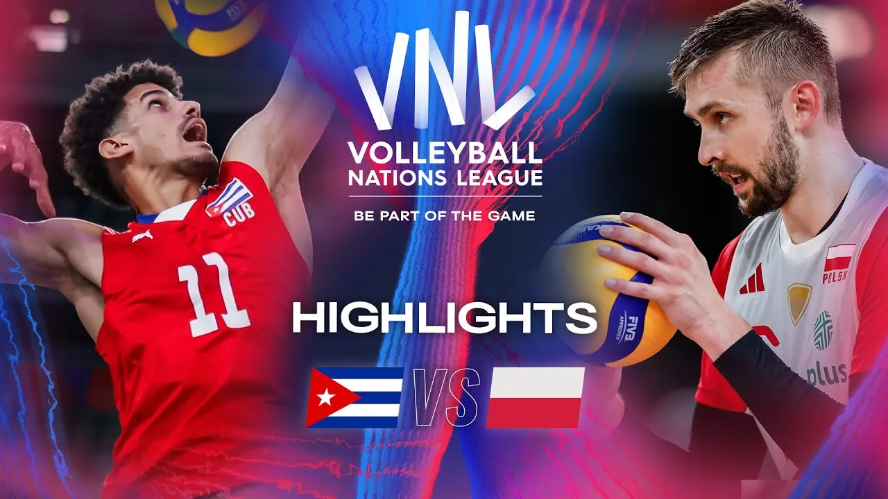 🇨🇺 CUB vs. 🇵🇱 POL - Highlights | Week 3 | Men's VNL 2024