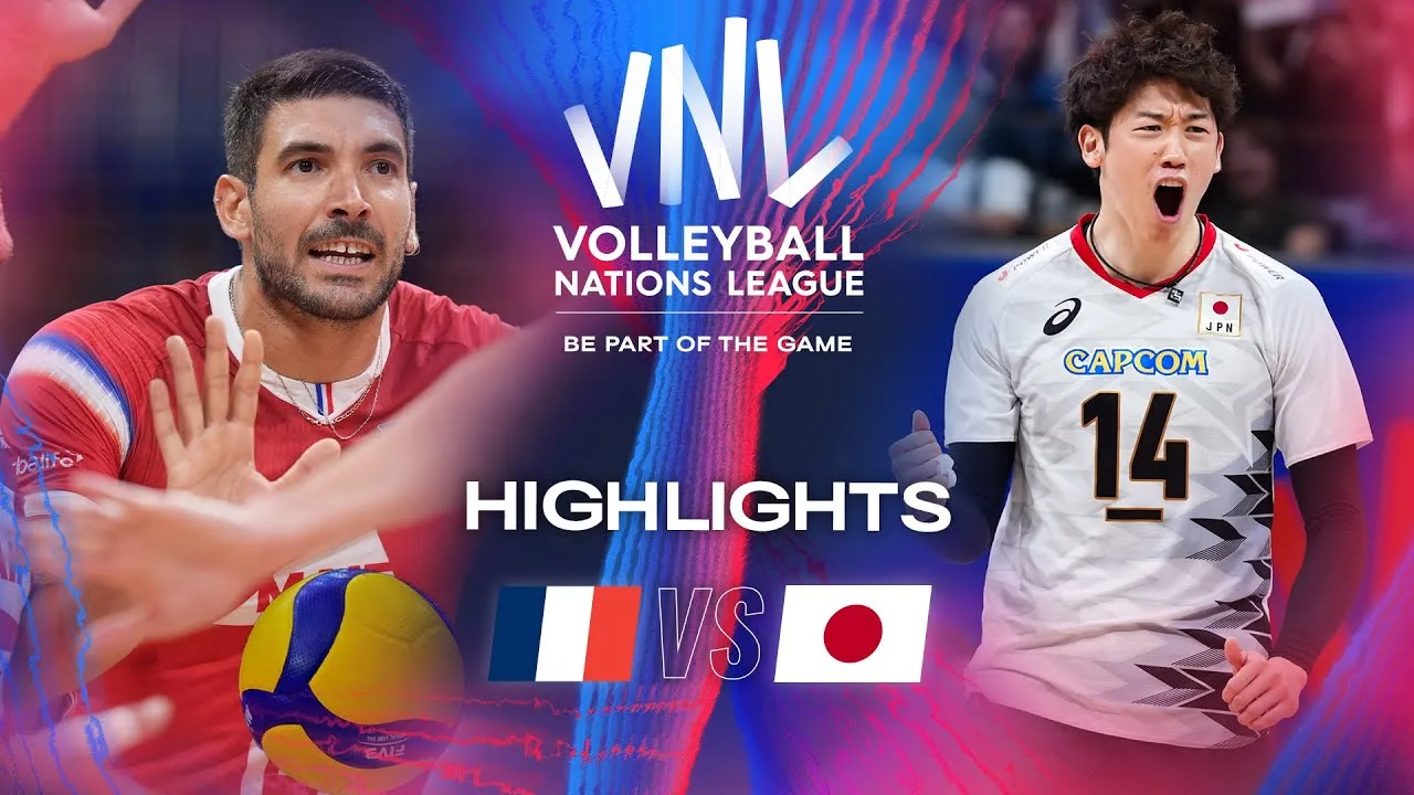🇫🇷 FRA vs. 🇯🇵 JPN - Highlights | Week 3 | Men's VNL 2024