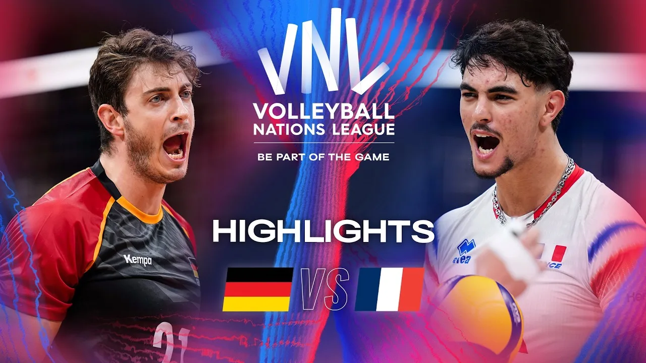 🇩🇪 GER vs. 🇫🇷 FRA - Highlights | Week 3 | Men's VNL 2024