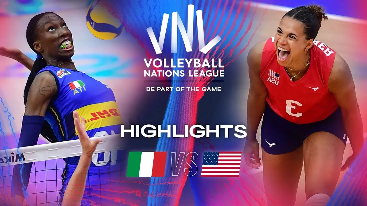 🇮🇹 ITA vs. 🇺🇸 USA - Quarter Finals | Highlights | Women's VNL 2024