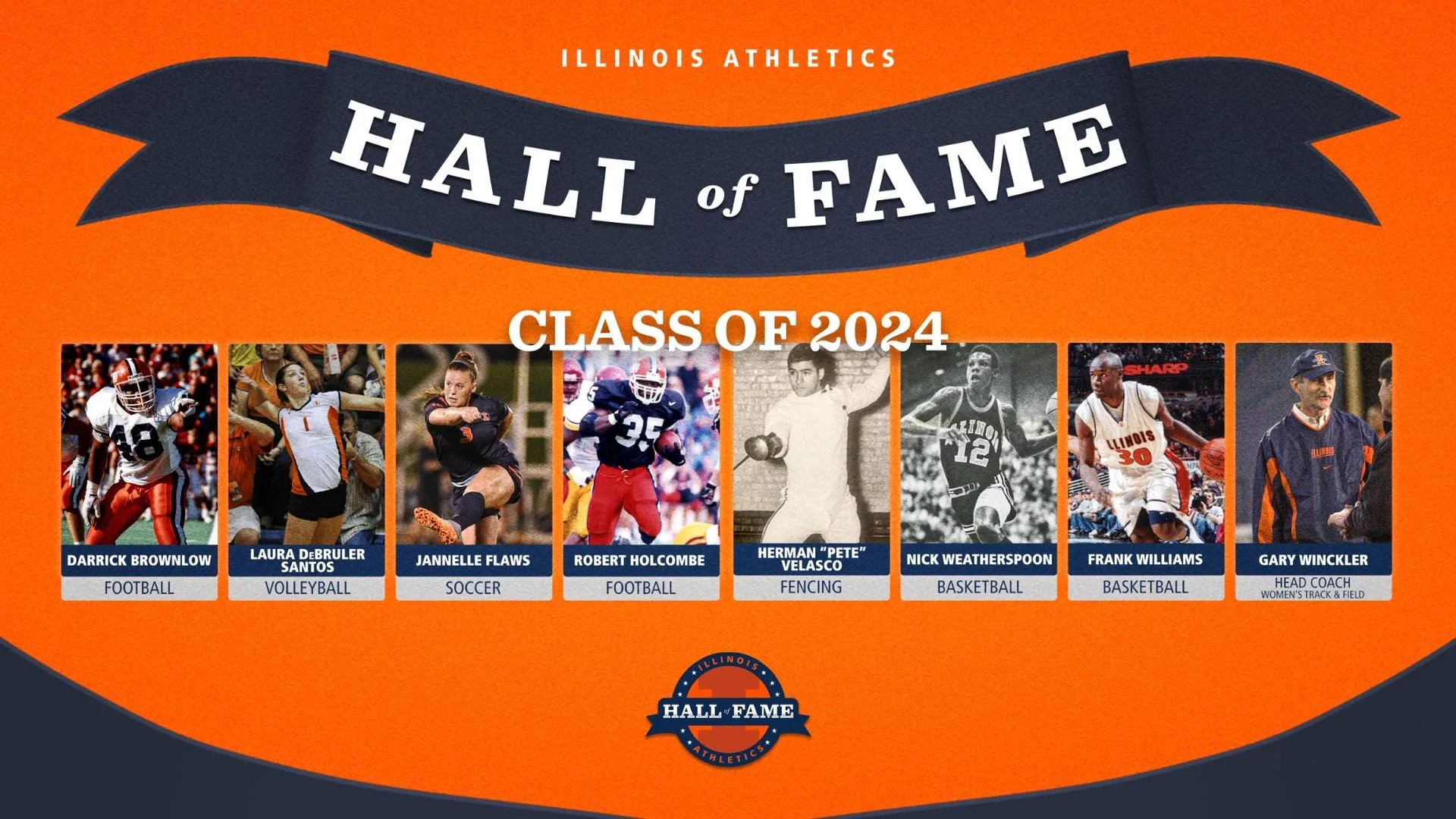 Illinois Announces Athletics Hall of Fame Class of 2024