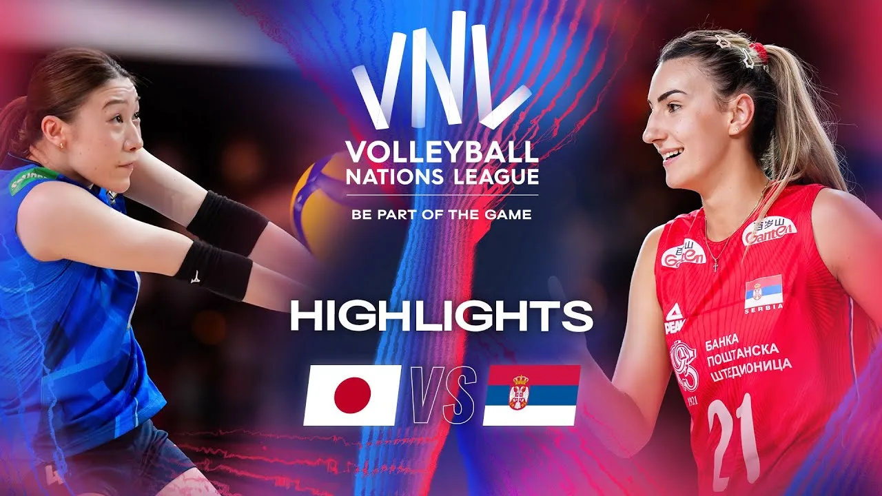 🇯🇵 JPN vs. 🇷🇸 SRB - Highlights | Week 3 | Women's VNL 2024