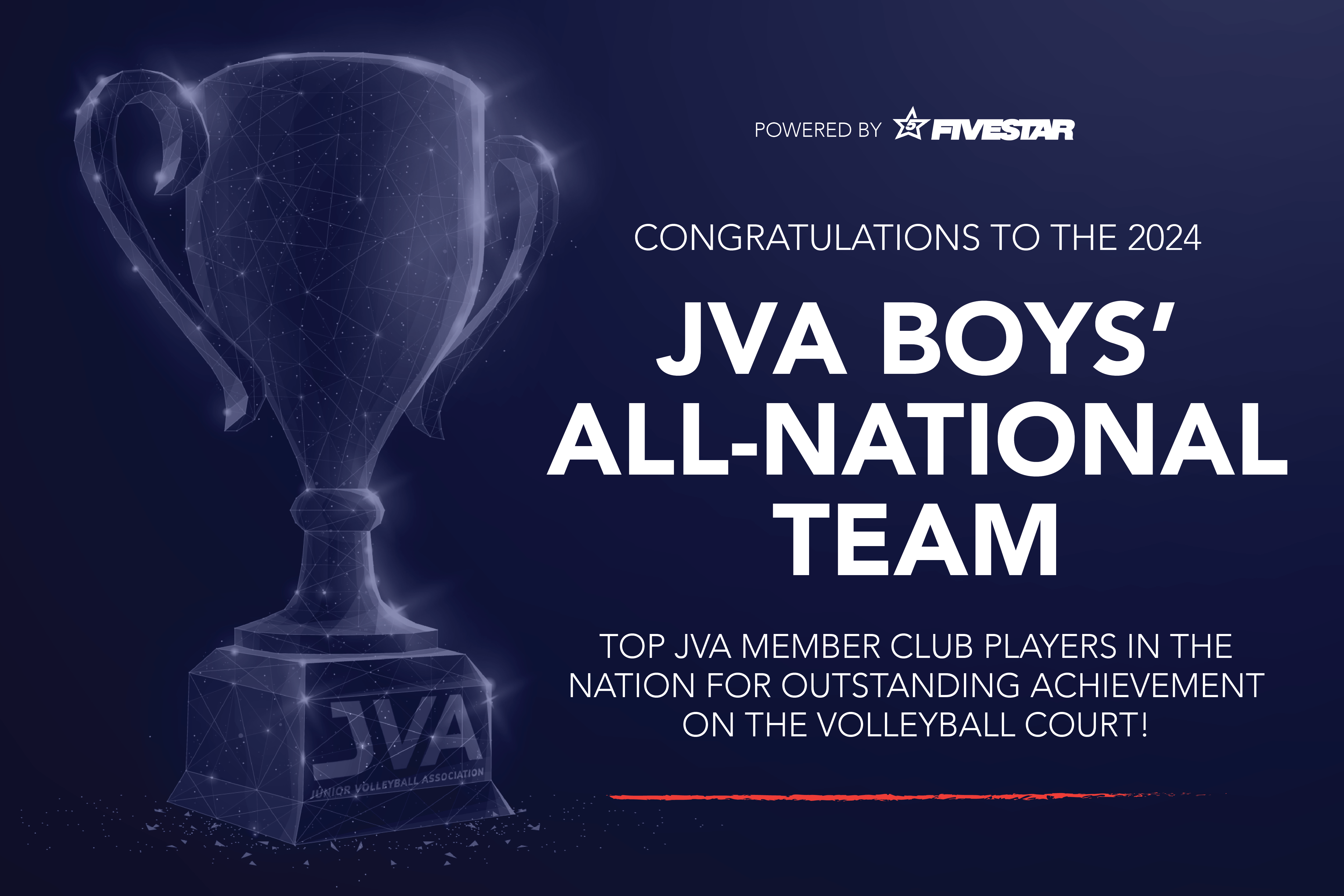 JVA Announces the 2024 JVA Boys All-National Team powered by Fivestar