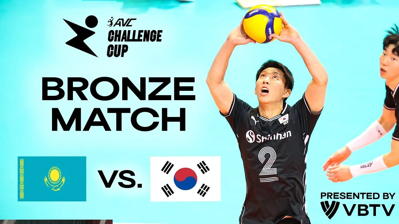 🇰🇿 KAZ vs. 🇰🇷 KOR - Bronze Match | AVC Challenge Cup 2024 | presented by VBTV