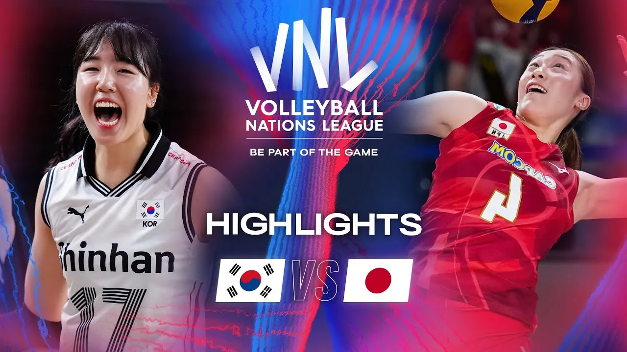 🇰🇷 KOR vs. 🇯🇵 JPN - Highlights | Week 3 | Women's VNL 2024