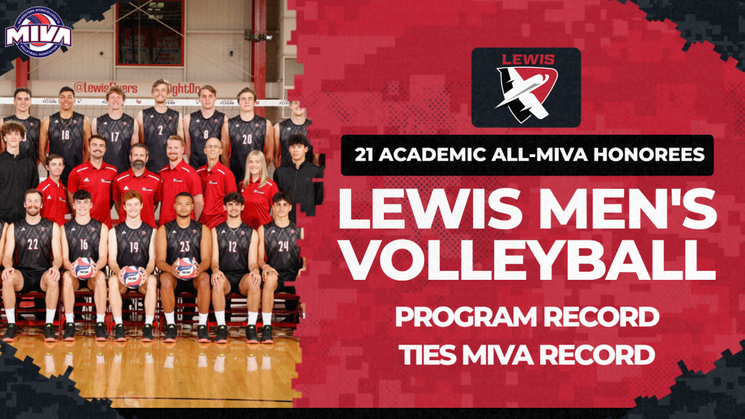Lewis Men's Volleyball Earns 21 Academic All-MIVA Awards; Ties MIVA Record for Academic Honorees