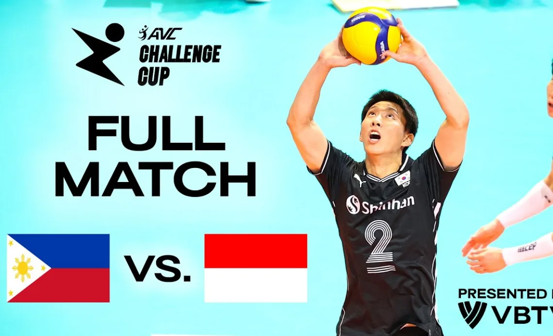 🇵🇭 PHI vs. 🇮🇩 INA - AVC Challenge Cup 2024 | Playoffs - presented by VBTV