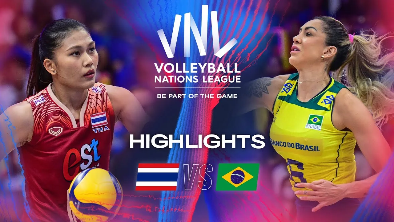 🇹🇭 THA vs. 🇧🇷 BRA - Quarter Finals | Highlights | Women's VNL 2024