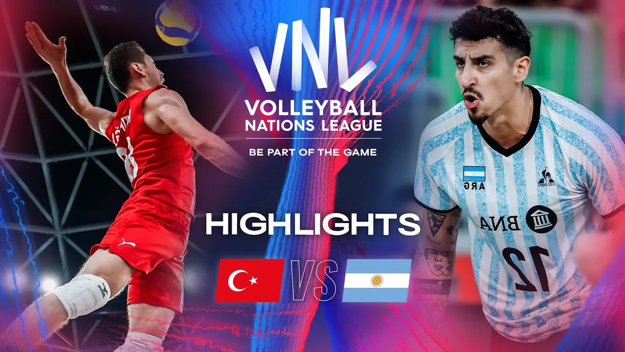 🇹🇷 TUR vs. 🇦🇷 ARG - Highlights | Week 3 | Men's VNL 2024