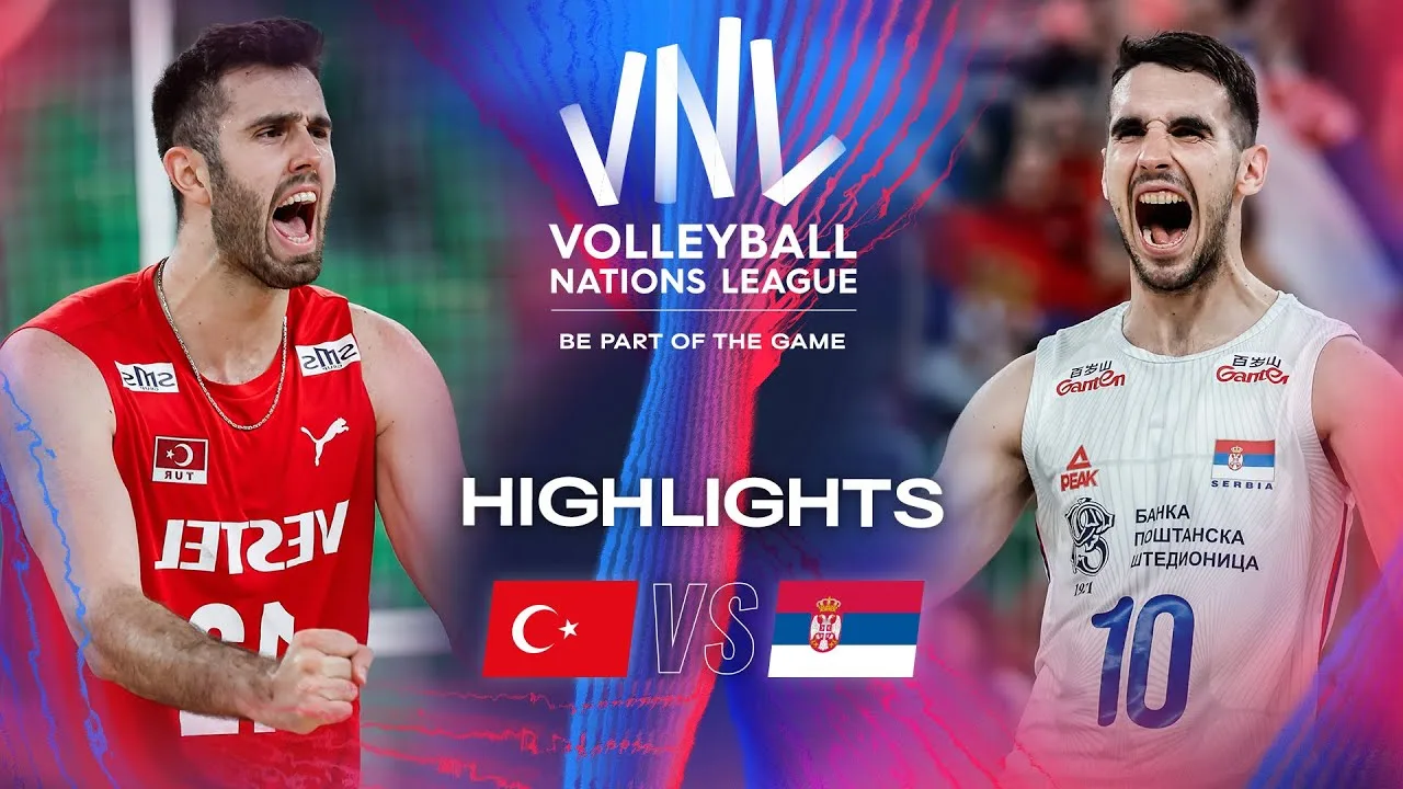 🇹🇷 TUR vs. 🇷🇸 SRB - Highlights | Week 3 | Men's VNL 2024