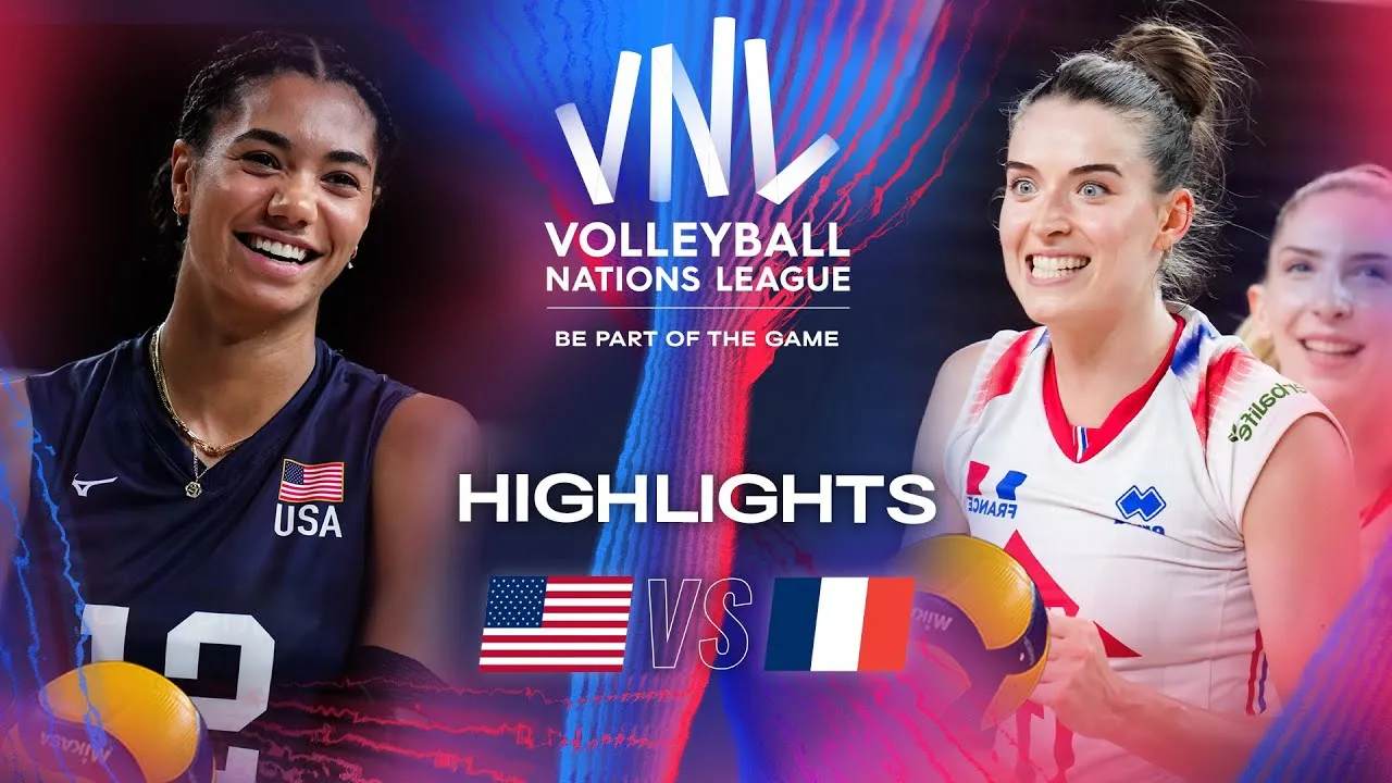 🇺🇸 USA vs. 🇫🇷 FRA - Highlights | Week 3 | Women's VNL 2024