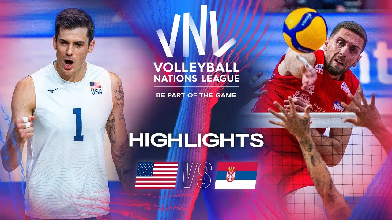 🇺🇸 USA vs. 🇷🇸 SRB - Highlights | Week 2 | Men's VNL 2024