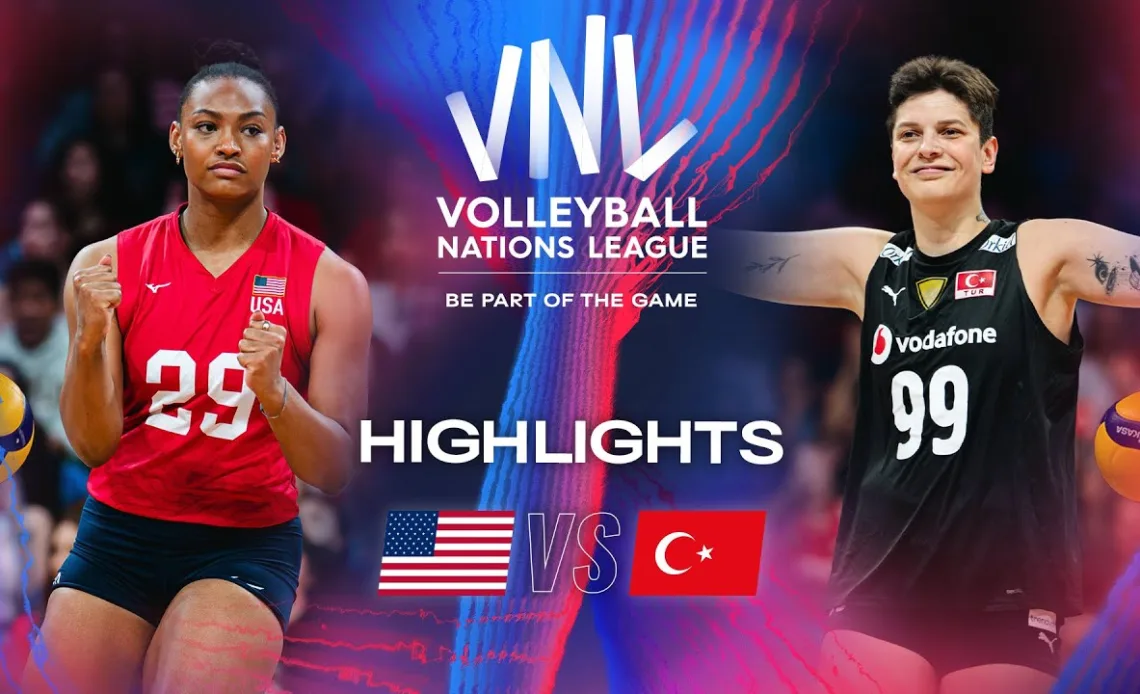 🇺🇸 USA vs. 🇹🇷 TUR - Highlights | Week 2 | Women's VNL 2024