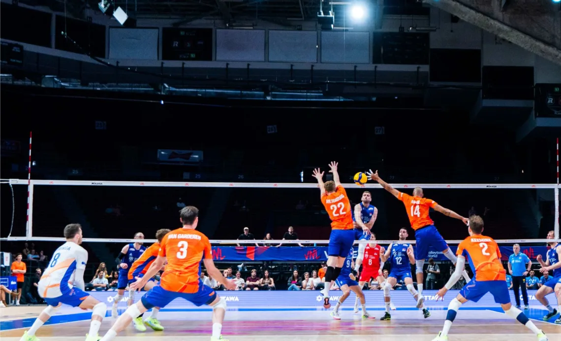 WorldofVolley :: VNL M: Serbia Secures Important Victory Against Netherlands, France Defeated Italy