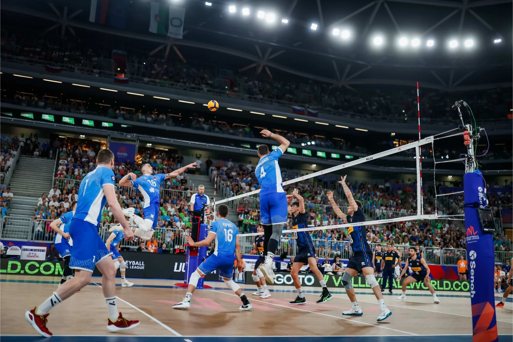 WorldofVolley :: VNL M: Unstoppable Slovenia Defeats Italy in Ljubljana