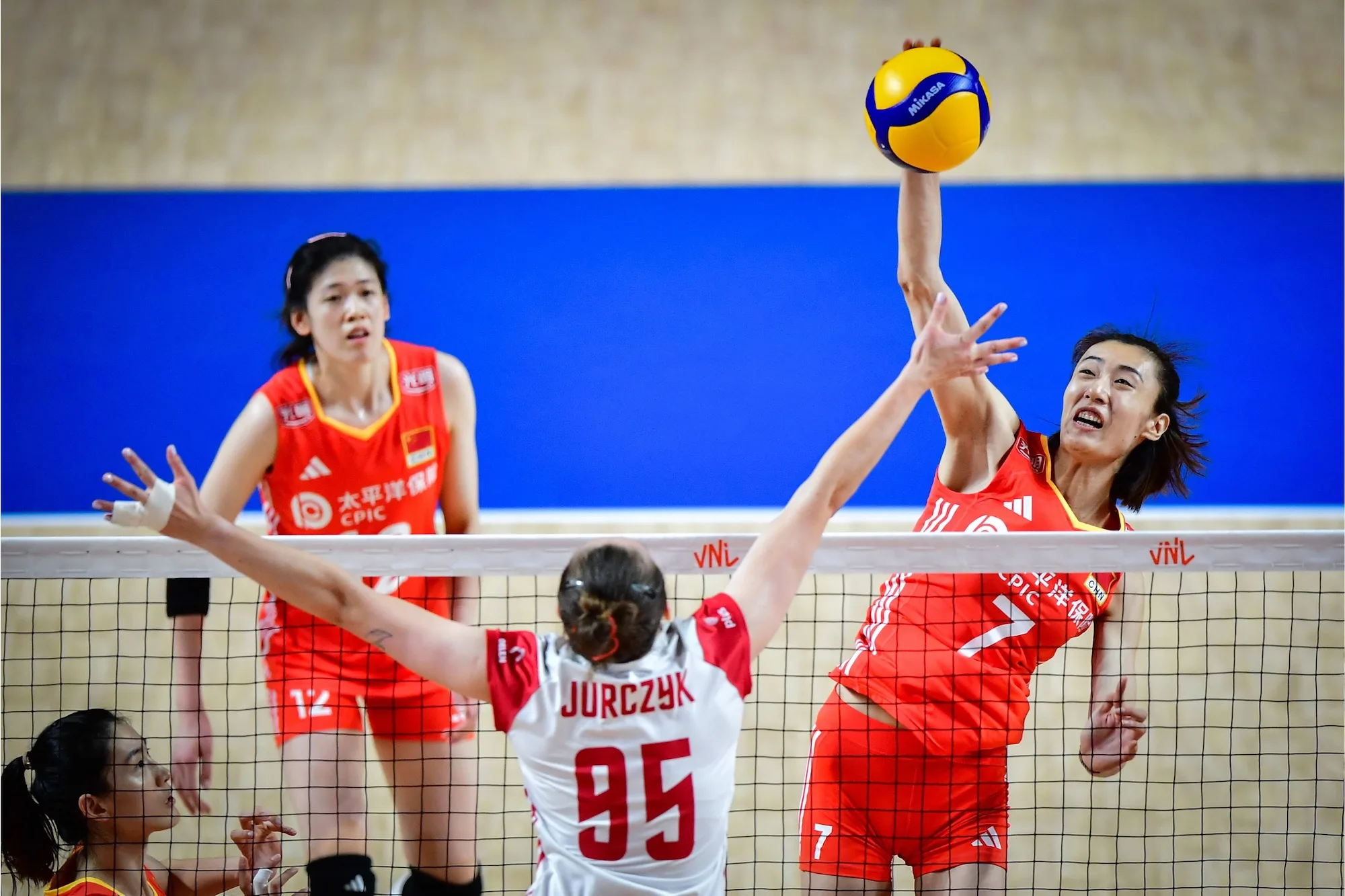 WorldofVolley :: VNL W: China Dominates Poland in Final Pool Phase Match of VNL 2024