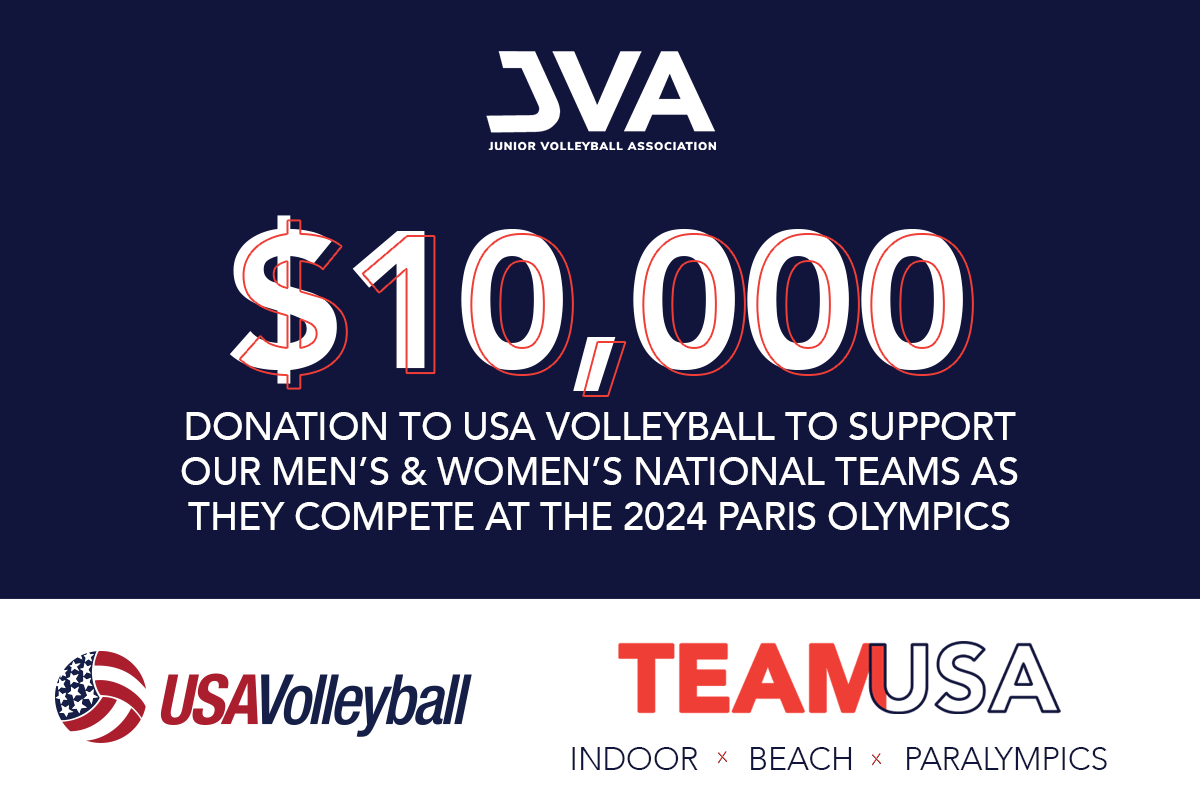 JVA Announces Donation of $10,000 to USA Volleyball to Support the Men’s and Women’s National Team Programs