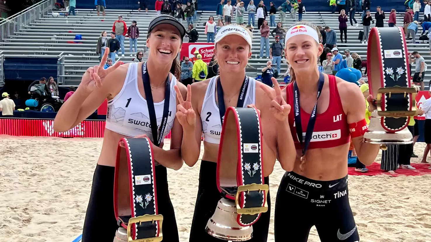 Three USC Beach Volleyball Trojans Ascend Podium at Gstaad Elite 16