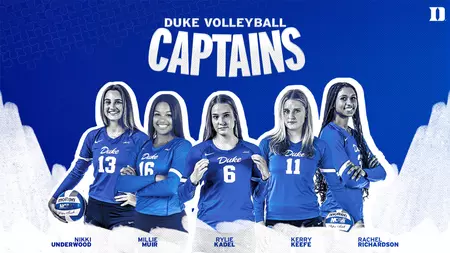 Duke Announces 2024 Volleyball Captains