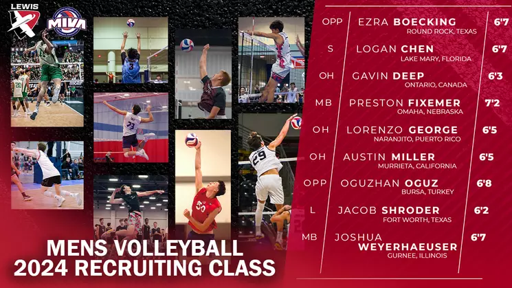 Lewis Men's Volleyball Announces Recruiting Class