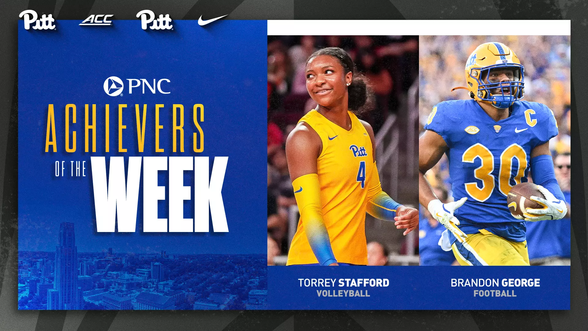 Stafford, George Named PNC Achievers of the Week