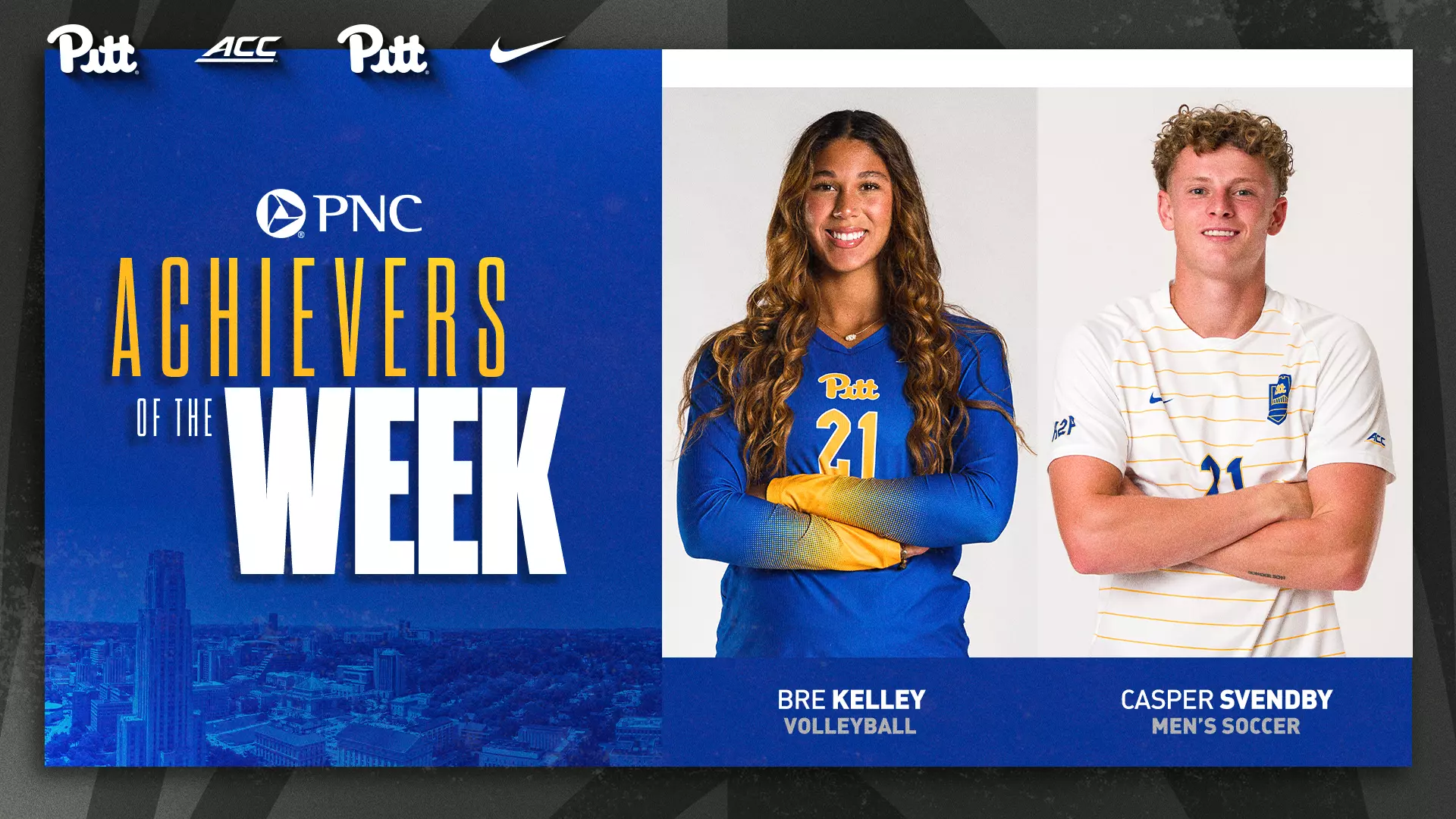 Svendby, Kelley Named PNC Achievers of the Week